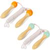 WOODENFUN Corda per saltare per bambini, set da 2 pezzi, verde, arancione, 250 cm, manico in legno, corda di cotone, corda per saltare, ragazzi e ragazze, fitness