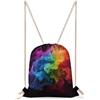KHAUERBC Rainbow Smoke - Borsa con coulisse resistente agli spruzzi, con cinghie regolabili, per sport, palestra, viaggi, nuoto