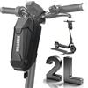 Amitor Borsa per scooter E, 2 l, impermeabile, per Xiaomi Segway Ninebot, duro, Eva E, per manubrio, leggera, organizer per pendolari con scomparto per caricabatterie, serratura e chiavi, accessori