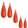 GETAJGHSD Tappo per Lancio Esca in PVC Arancione 5 Pezzi, Esca Pratica Portatile Resistente per Migliorare Le Abilità di Lancio nella Pesca