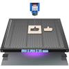 JILERWEAR Honeycomb - Letto laser con piastra in alluminio, tavolo Honeycomb per taglio laser e incisione, griglia laser di accessori per incisione, 50 x 50 x 2,2 cm