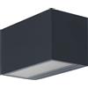 OSRAM SMART+ WiFi Brick Wide LED Applique Up/Down Grigio scuro, 14W, 600lm, RGB+W 3000K, WiFi, Alexa, IP44 Esterno