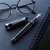 Platino Platinum #3776 Century Black Diamond UEF 14K pennino rodiato PNB-18000CR...