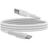 Belkin BoostCharge Cavo intrecciato da USB-C a USB-C, Cavo USB C ricarica rapida per iPhone 16, iPhone 15, Samsung Galaxy S24, Pixel, iPad Pro, Nintendo Switch, altri, Cavo USB Type-C, 1 m, bianco