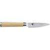 KAI Shun Classic White coltello da ufficio giapponese 9 cm lunghezza lama - coltello damasco 32 strati nucleo VG MAX - 61 (±1) HRC - manico in legno di pakka - Made in Japan