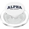 NJ Hometown Apparel Alpha New Jersey Vintage Distressed Arch Text PopSockets PopGrip per MagSafe