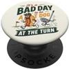 Hot Dog Golf Days Divertente golf hot dog girare snack carrello umorismo PopSockets PopGrip Adesivo