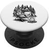 Camping Outdoor Nature Lover Gifts Camping Rabbit Outdoor Nature Wildlife Camper Fun PopSockets PopGrip Adesivo