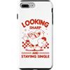Sassy Sarcastic Single Humor Anti Valent Custodia per iPhone 7 Plus/8 Plus Sembra affilato e rimanere single Sassy Anti Valentine