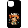 Pet Birthday Party For Fun Families Humo Custodia per iPhone 15 Plus Let's Pawty - Simpatico cucciolo di cane, festa di compleanno per bambini