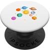 Cool Solar System Designs Pianeti del sistema solare, Terra, Sole, Scienze spaziali Bambini, Adulti PopSockets PopGrip Adesivo