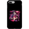 Halloween Retro 80s 90s Funny Scary Horr Custodia per iPhone 7 Plus/8 Plus Leonardo da Vinci Zombie Suonare la chitarra Italia Storia dell'arte
