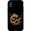 Chinese Zodiac Dragon Chinese Dragon52 Custodia per iPhone X/XS Drago zodiacale cinese Drago Cinese Stile artistico
