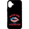 USA United States America stars and stri Custodia per iPhone 16 Plus Baciami, sono americano