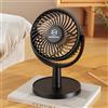 Shinebella 4 velocità piccolo ventilatore da scrivania con forte flusso d'aria, portatile mini ventilatore USB, silenzioso, rotazione a 310 gradi, facile da pulire, leggero, 4 pollici, per camera da letto