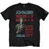 John Lennon Lennon Live in NYC, T-Shirt Uomo, Nero (Black Black), Large