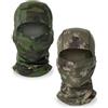 EUPSIIU 2 Pezzi Passamontagna Moto Balaclava Sci Traspirante Outdoor Sport Caccia Ciclismo Motociclismo Maschera da Passamontagna Camouflage Maschera di Caccia Taglia Unica (2 Colori)