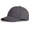 Zylioo XL XXL Berretto da baseball per uomo donna, cappello in lino strutturato regolabile, cappello da papà traspirante con fronte rigida per teste grandi, Grigio scuro, M/L