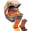 Rainbow Socks - Donna Uomo Divertenti Vegan Hamburger Calze - 2 Paia