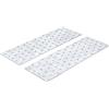 BGS Do it yourself BGS Diy 80788 | Assortimento piastre forate in acciaio | 300 x 100 x 2 mm | 2 pz.