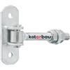 KOTARBAU® Cardini Per Cancello - Acciaio - 130 mm M16 - Argento - Cardine Regolabile per Cancello - Cerniera Zincata - Per Cancelli Da Giardino E Legno - Cerniere Portone Ferro