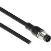 ACT Industrial 3,00 metri Cavo sensore M12A 5 pin maschio a estremità aperta, cavo Superflex Xtreme TPE, schermato (SC3505)