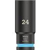 Wera 05004839001 8790 C Chiave a bussola Impaktor Deep, attacco da 1/2, Ciano, 24.0 x 83.0 mm