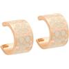 COACH [Coach] Outlet Orecchini Accessori Firmati Huggies Oro Rosa Bianco Donna