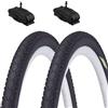 ECOVELO 2 COPERTONI 16X1.75 (47-305) + CAMERE AMERICA PNEUMATICI DEMI SLICK CITY BIKE BAMBINO BICI STRADALE BIMBO 16"