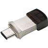 Transcend JetFlash 890 32GB USB Type-C / USB 3.1 Gen 1 Pennetta a Doppio Connettore USB OTG per Android TS32GJF890S