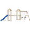 vidaXL Seggiolini per Altalena con Corde 2 pz Blu 37x15 cm Polietilene