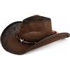 WARAGOD Flett cappello di paglia, coffee,