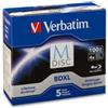 Verbatim M-DISC BDXL Bianchi 100 GB 6x - 5 Pezzi - Custodia Jewel