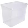 Sundis Rotho Contenitore Clear Box Mega 70 l Coperchio - AppMyBox con codice QR - capienza 70 l - 55x37.5x43.5 cm - Trasparente - impilabile - Materiale Sintetico/plastica (PP) - Diverse Misure