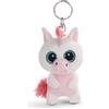 NICI Portachiavi Glubschis Unicorno Milky-Fee Glubschis 9 cm, con Grandi Occhi Glitterati, Peluche con Portachiavi