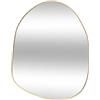 ATMOSPHERA CREATEUR D'INTERIEUR Atmosphera - Specchio decorativo da parete romano - Oro - 39 x 30 cm - Forma irregolare, stile contemporaneo - Per corridoio, soggiorno, camera da letto