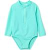 Amazon Essentials Costume intero Rash Guard Bimba, Verde Menta Brillante, 6-9 mesi