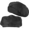 DIYEAH Cappello da Chef a Rete Nero, 2 Pezzi, Cotone Poliestere | Vestibilità Comoda, Traspirante, per Cucina Domestica e Uso Quotidiano, Finitura Raffinata
