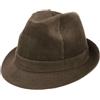 LIPODO Molinar Cappello in Velluto a Coste Uomo Trilby con Nastro e Fodera Cotone Estate Inverno