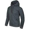 Helikon-Tex Urban Tactical Hoodie Full Zip Melange Nero-Grigio Taglia XXL
