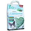 LifeGreen Lettiera Naturalissima per gatti 2 kg Tè Verde, con Fibra di Pisello e Amido di Mais, Vegetale, Biodegradabile, Agglomerante 3.8L, Elimina odori