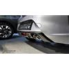 Motordrome Paraurti posteriore (Diffusore) compatibile con Opel Corsa F GS-Line 2019- (con doppio scarico) (ABS) Nero