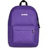 Invicta Zaino Scuola Lab Shine, Viola, 27 L, Effetto brillantini, Doppio Scomparto, Tasche laterali portaborraccia, Tasca interna con organizer, Scomparto porta pc, Scuola media e superiore, Ragazza