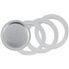 Tredoni 3 Guarnizioni/Anelli in Gomma +Filtro -Sostituzione- Misura 6 Tazze Caffettiera Espresso Moka Express- 7,1cm (6 Tazze)