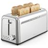 Nilson Life Tostapane con doppia fessura, 1500 W, 7 livelli di tostatura, controllo manuale, timer, scongelamento, riscaldamento e cancellazione, vassoio raccogli briciole rimovibile, facile da pulire
