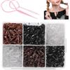 hankousi 2500 elastici per capelli piccoli - Elastici trasparenti, neri e marroni invisibili | Elastici morbidi per ragazze, donne, uomini e bambini | Perfetti per i più piccoli