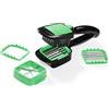 Nicer Dicer Genius Nicer Dicer Quick - Tagliaverdure, affettatrice, set da 5 pezzi, cubettatrice, affettatrice, affettatrice manuale