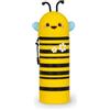 Legami - Kawaii Astuccio Scuola 2 in 1 in Morbido Silicone, Tema Bee, Portapenne da Tavolo, Chiusura con Cerniera, Penne Pastelli Pennarelli, H 18.5 cm