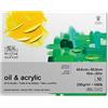 Winsor & Newton 6532010 - Carta da pittura a olio in blocco, 10 fogli da 40,6 x 50,8 cm, 230 g/m², senza acidi, senza sbiancanti ottici, resistente all'invecchiamento per colori ad olio, pastelli ad