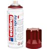 edding 5200 Spray Permanente, Rosso Porpora Opaco, 200 Ml, Vernice Acrilica Premium per Dipingere e Decorare Vetro, Metallo, Legno, Ceramica, Plastica, Tela, Smalto Acrilico, Vernice Spray